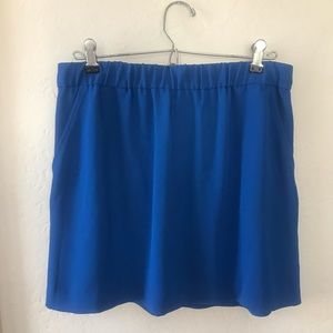 Express Blue Miniskirt with Pockets!
